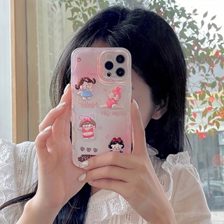 เคสโทรศัพท์มือถือซิลิโคน TPU ลายการ์ตูนเด็กผู้หญิงลดน้ําหนัก สําหรับ iPhone 11 Pro Max 14 14Pro 14ProMax 13 13Pro 13ProMax 12 12Pro 12ProMax