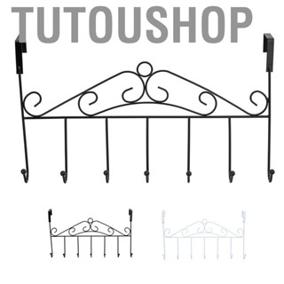 Tutoushop Over The Door Hook Rack Detachable 7 Hooks Door Hanger Organizer for Towels Handbags Coats