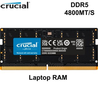 หน่วยความจําแล็ปท็อป Crucial RAM DDR5 4800MHz 16GB 32GB CL40 16G 32G SODIMM