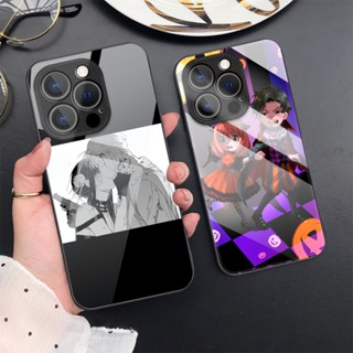 เคสโทรศัพท์มือถือกระจกนิรภัย แบบแข็ง ป้องกันกล้อง ลายการ์ตูนอนิเมะ Spy Family สําหรับ iPhone 14 Pro Max 13 12 11 X XR Xs 7 8 SE 2022