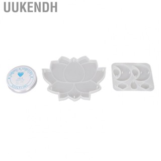 Uukendh Silicone DIY Mold  Moon Shaped Easy Take Out Pendant Casting Mold  for Decoration