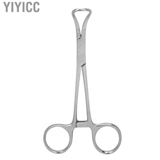 Yiyicc Tongue Piercing Clamps  Reusable Ergonomic Design Safe Tongue Piercing Pliers Easy To Use 5.3in Length Stainless Steel  for Beauty Salons