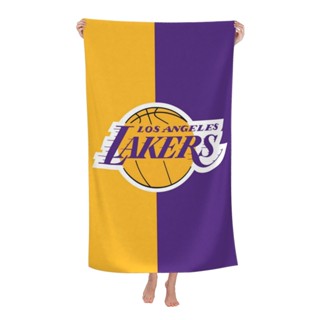 La Lakers ผ้าขนหนูอาบน้ํา ขนาดใหญ่ 80x130 ซม. เป็นมิตรกับผิว ดูดซับน้ําได้ดี สําหรับชายหาด กลางแจ้ง