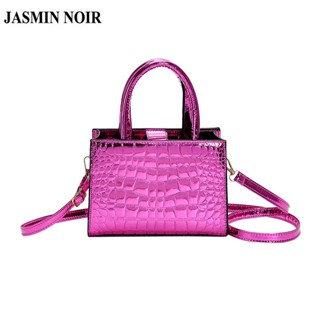 Jasmin NOIR กระเป๋าถือ กระเป๋าสะพายข้าง หนังจระเข้ ขนาดเล็ก สําหรับผู้หญิง