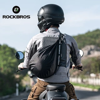 【TH Delivery】ROCKBROS กระเป๋าเก็บหมวกกันน็อคมอเตอร์ไซค์ ขนาดใหญ่ จุของได้เยอะ แบบพกพา สามารถปรับได้