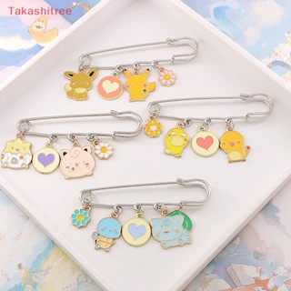 (Takashitree) Pokemon Brooches Pikachu Pins Cartoon Animation Badge Charizard Brooch Pin Gifts