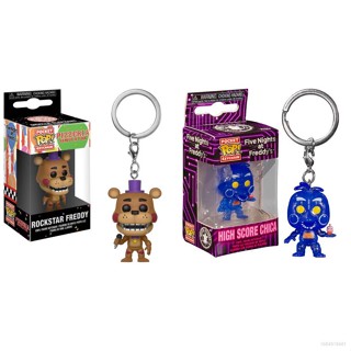 Funko POP FNAF Freddy Chica Five Nights At Freddy S ฟิกเกอร์แอกชัน ของขวัญสําหรับเด็ก กระเป๋าจี้ตุ๊กตาของเล่นสําหรับเด็ก ใหม่