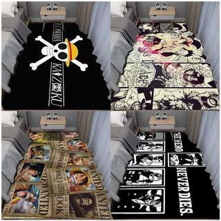 พรมปูพื้น ลาย One Piece Luffy ที่ทนต่อสิ่งสกปรก สําหรับห้องนอน ห้องนั่งเล่น