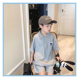 เด็กชายชุดฤดูร้อนบ้านใหม่สบายๆทุกการแข่งขันแขนสั้นเสื้อยืดชุดสองชิ้น