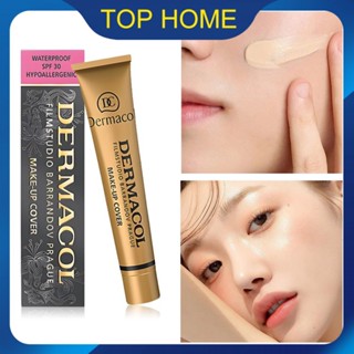 Dermacol Oil Control Foundation คอนซีลเลอร์รองพื้นติดทนนานกันน้ำ Sweatproof Primer ชุดแต่งหน้าธรรมชาติ Top1Store