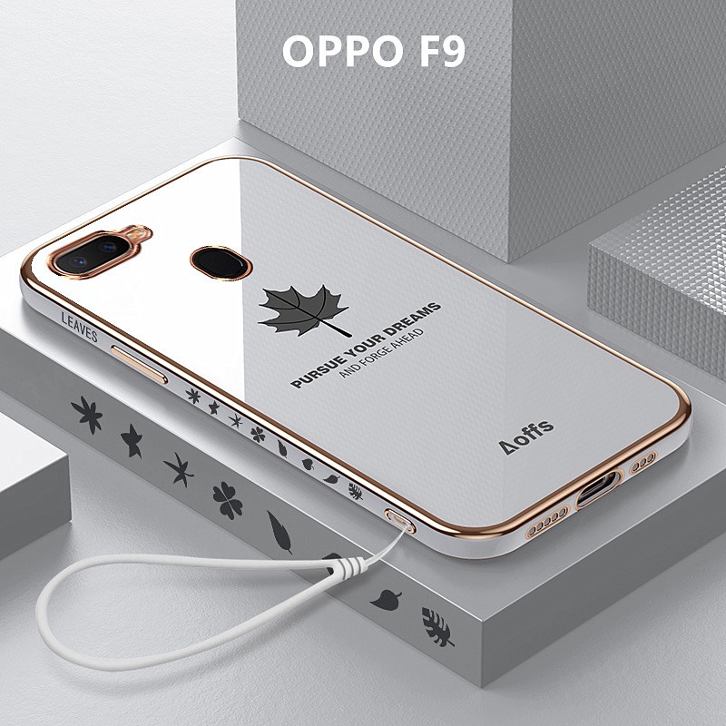 เคส OPPO F9 case ลายใบเมเปิ้ล TPU แบบนิ่ม เคสมือถือ เคสโทรศัพท์ OPPO F9 Pro