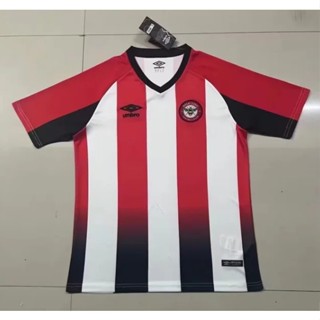 เสื้อกีฬาแขนสั้น ลายทีมชาติฟุตบอล New Brentford 2324 ชุดเหย้า พร้อมชื่อและตัวเลข