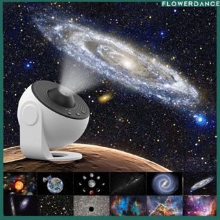 Planetarium 12 In 1 Star Projector Galaxy Night Light Projector Starry Sky Nightlights สำหรับห้องนอนเพลิดเพลินไปกับบรรยากาศโรแมนติกที่แตกต่างกัน Flower