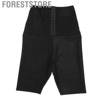 Foreststore Sweating Shapewear High Waisted Shorts Butt Lifting Buttons Pants for Women Sauna Yoga Gym