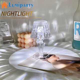 Lumiparty โคมไฟตั้งโต๊ะ Led ประดับเพชร คริสตัล ของขวัญ สําหรับตกแต่งห้องนอน ข้างเตียง