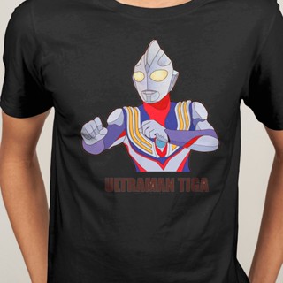 ขายดี เสื้อยืดผ้าฝ้าย พิมพ์ลาย ultraman tiga ultraman taro dyna mebius cosmos shin hayata สีดํา เข้ากับทุกการแต่งกาย สําหรับผู้ชาย 459400