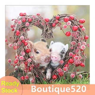 # ชุดปักครอสสติตช์ 11CT รูปหมู DIY [boutique520.th]