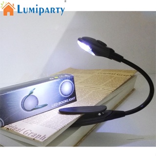 Lumiparty โคมไฟตั้งโต๊ะ LED พร้อมคลิปหนีบคอ ดูแลสายตา แบบพกพา สําหรับอ่านหนังสือ