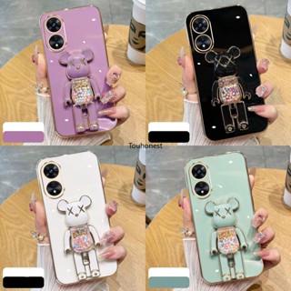 เคส Oppo A78 เคส Oppo A57 เคส Oppo A39 เคสOppo A77 Casing Oppo A77S Case Oppo A57E A73 Case Oppo F17 Pro Case Oppo Reno 4F Reno4 Lite Case Oppo A58X A58 Case Silicone Cartoon Anime Cute Kaws Bear Stand Phone Cover Case TX ซิลิโคน ลายการ์ตูนหมี สําหรับ