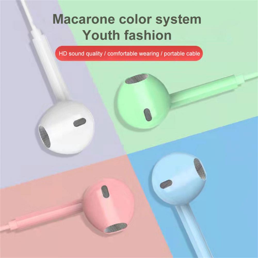 หูฟังมีสาย เชื่อมต่อผ่าน AUX 3.5 เลือกได้หลายสี ควบคุมสายสนทนา ไมโครโฟนชัด หลากสีให้เลือกU-19