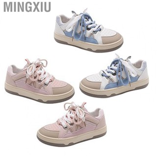 Mingxiu Women Sneakers  Prevent Slip Retro Women Sports Shoes Color Block Soft  for Daily for Girls