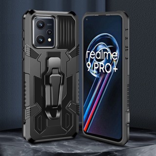 เคสโทรศัพท์มือถือ กันกระแทก พร้อมคลิปหนีบเข็มขัด สําหรับ Realme 9 Realme 9 Pro+ Realme 9i Realme 10 5g Realme 10 4g