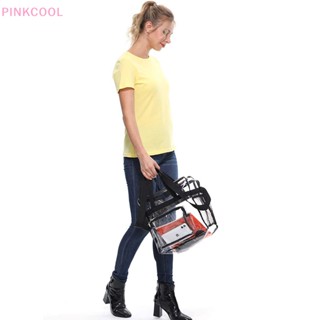 Pinkcool ขายดี กระเป๋า PVC แบบใส สําหรับใส่เสื้อผ้า ใช้ในห้องน้ํา