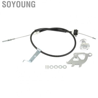 Soyoung Clutch Quadrant Cable Kit  Smooth Surface Sturdy Car Cable Firewall Adjuster Kit CNC Cutting Technology Silver  for Vehicle