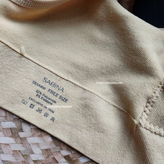 Sabina เสื้อชั้นใน freesize ผ้าทอ อก32-40 ตะขอหลัง ไม่มีโครง รุ่น Habpy Lady รหัส SBXA890