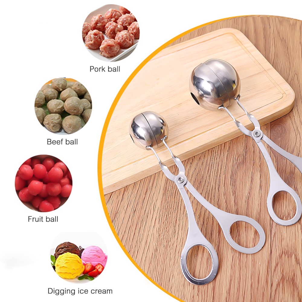 เครื่องทํามีตบอล สเตนเลส 304 / โครเชต์ & ข้าวปั้น สิ่งประดิษฐ์ คลิปอาหาร / คลิปยาซุปในครัวเรือน / เครื่องมือครัว - รูปที่ 5