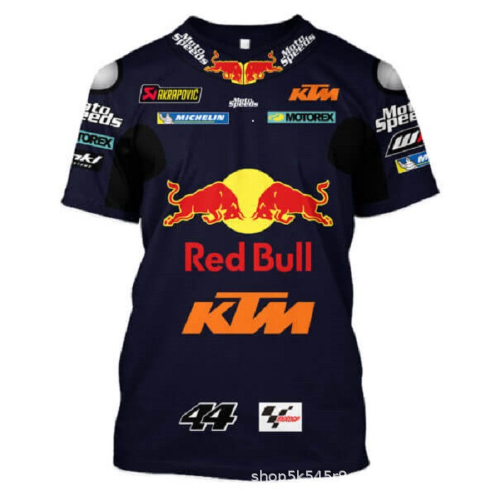เสื้อยืดแขนสั้น แบบแห้งเร็ว พิมพ์ลาย KTM MOTO GP RED BULL F1 สําหรับผู้ชาย 2023