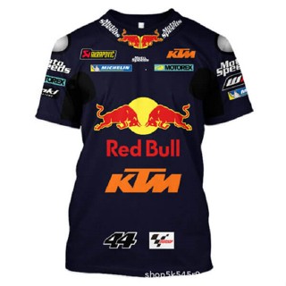 เสื้อยืดแขนสั้น แบบแห้งเร็ว พิมพ์ลาย KTM MOTO GP RED BULL F1 สําหรับผู้ชาย 2023