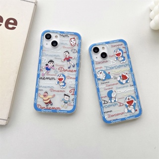 เคสโทรศัพท์มือถือแบบนิ่ม ใส ลายการ์ตูนโดราเอมอน สําหรับ Samsung Galaxy S23 S22 S21 S20 Plus Ultra FE S10 Note 20 Ultra 10 Plus Lite M14 M53 M33 M23 M13 M52 M51