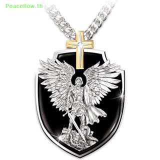 Peacellow จี้สร้อยคอแฟชั่น รูปปีกนางฟ้า อัศวินศาสนา