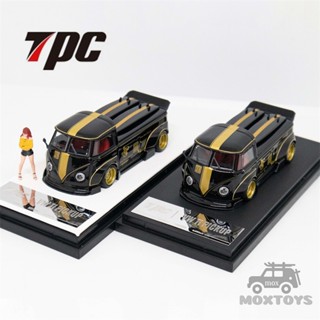 โมเดลรถปิ๊กอัพ TPC 1:64 RWB T1 JPS Diecast สีดํา สีทอง