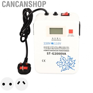 Cancanshop Power Converter  2 Universal Socket 220V To 110V Over Temperature Protection AC Voltage Transformer Low Frequency 2000W  for Industries