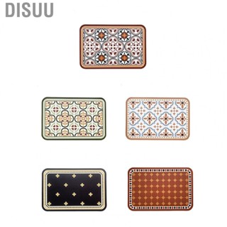 Disuu Heat Insulation Table Mat PVC Double Sided Texture Placemat for Hotel Restaurant Kitchen