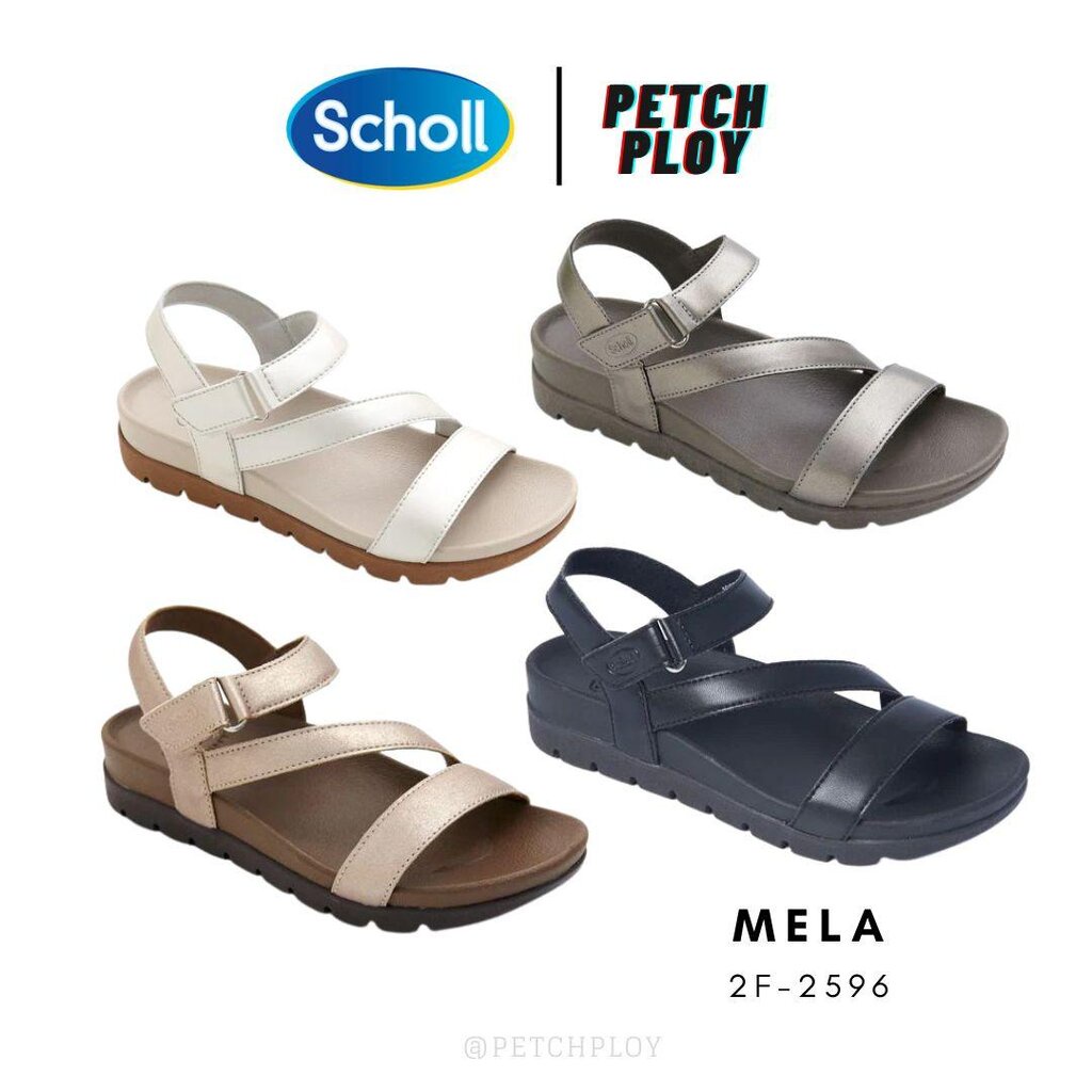 Scholl รุ่น Mela 2F-2596 รองเท้าสกอลล์ แบบรัดส้น นวัตกรรมที่ออกแบบให้รองรับรูปเท้าได้ทุกส่วน