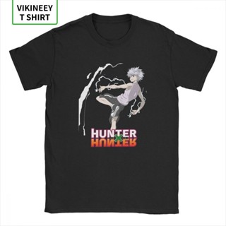 เสื้อยืด ผ้าฝ้าย พิมพ์ลาย Hunter X Hunter Kilua ขนาดใหญ่ สําหรับผู้ชาย