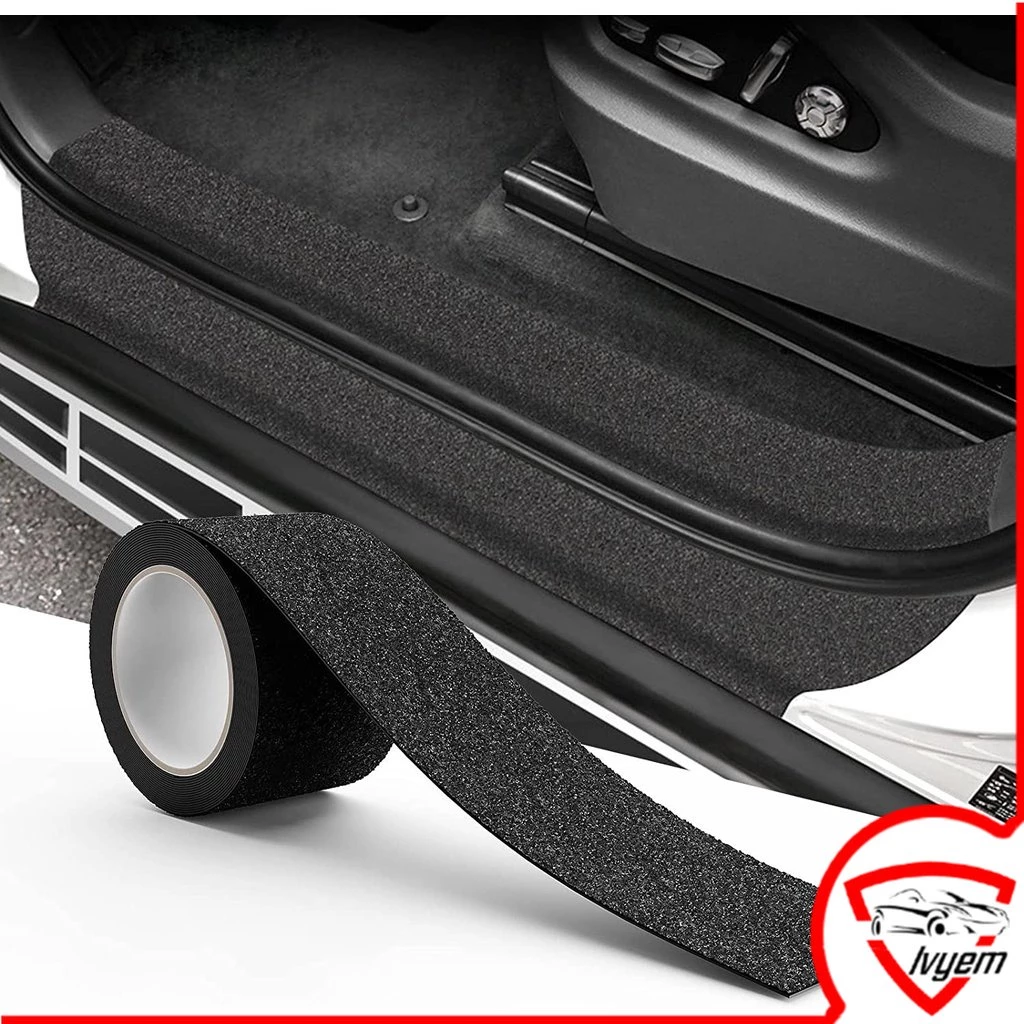 1PC Universal รถประตู Sill สติกเกอร์ PEVA สะท้อนแสงขอบประตูรถ Guards ประตู Sill Protector Auto Anti Collision Strip สําหรับขอบรถด้านหน้าและด้านหลังกันชน Sill Protector