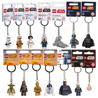 พวงกุญแจ จี้เลโก้ Marvel Star Wars Stormtrooper Samurai bb8 Athoka Darth Moore สีดํา สําหรับตกแต่งกระเป๋านักเรียน