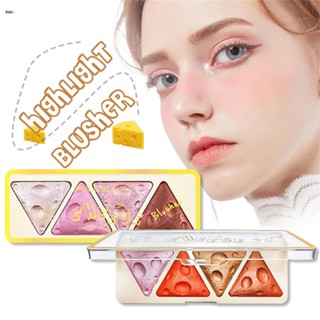 Misiou Beauty Cheese Four Colour Pearl Powder Blusher อายแชโดว์ ไฮไลท์ nuuo