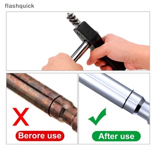 Flashquick 4 In 1 เครื่องมือทําความสะอาดท่อ สีฟ้า แปรงลวดทองแดง เครื่องมือทําความสะอาดท่อทองแดง ดี