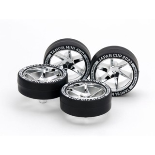 TAMIYA 95162 Super Hard Low-Profile Tire &amp; Wheel Set (Spiral) J-CUP 2023 ล้อทามิย่าแท้ mini4wd