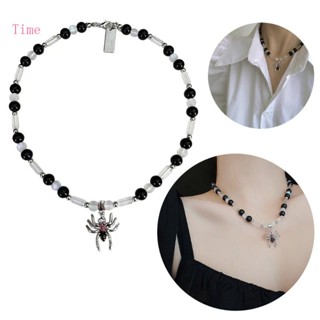 Time Gothic Dark Spider Choker สร้อยคอโซ่ Spider Charm สร้อยคอสําหรับผู้หญิง เด็กผู้หญิง