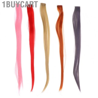 1buycart 5pcs Hair Extension Hairpiece Colored Synthetic  In NEW