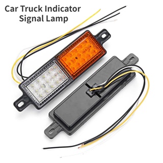 หลอดไฟสัญญาณ 12V 30 LED สําหรับติดกันชนหน้ารถยนต์ รถบรรทุก รถพ่วง 2 ชิ้น