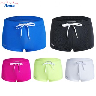 【Anna】Men Swimsuit Swim Shorts Swimming Swimwear Beach Shorts Drawstring Mens