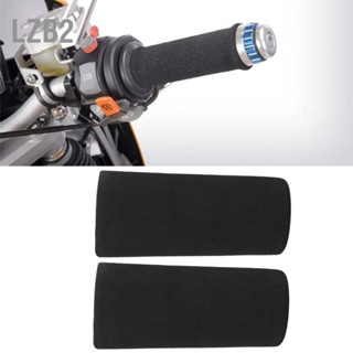 LZB2 2 pcs รถจักรยานยนต์กันลื่น Anti Vibration Soft Foam Handlebar Grip Cover