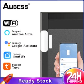 ❥❥ Tuya Smart Wifi Door Window Sensor Door Magnetic Alarm Detector เซ็นเซอร์แม่เหล็กอิสระทำงานร่วมกับ Alexa Google